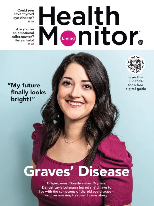 health monitor magazine features Graves' Disease on the cover - read the full article